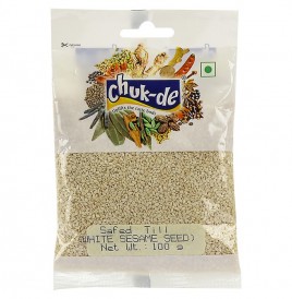 Chuk-de Safed Till (White Sesame Seed)  Pack  100 grams